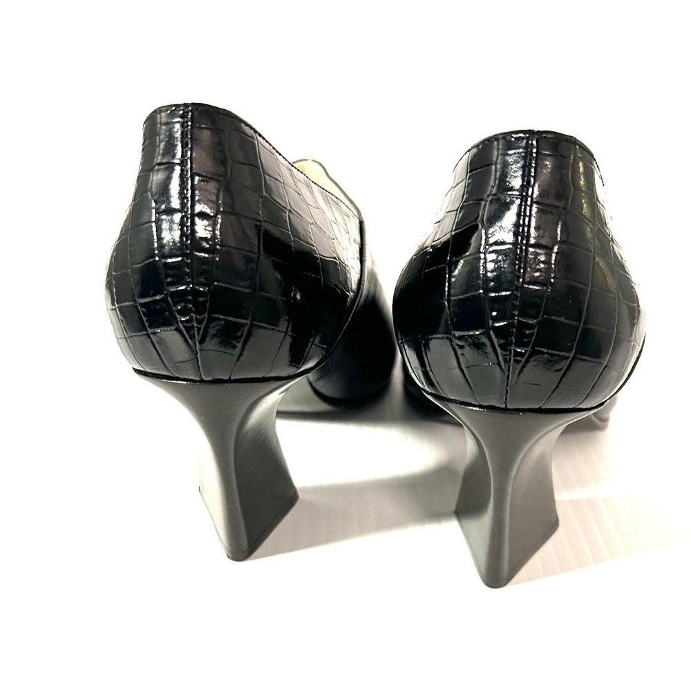 Bottega Veneta Black Lewis Leather Heels Pumps 39.5 $1,550 Gorgeous! NEW - Picture 4 of 16